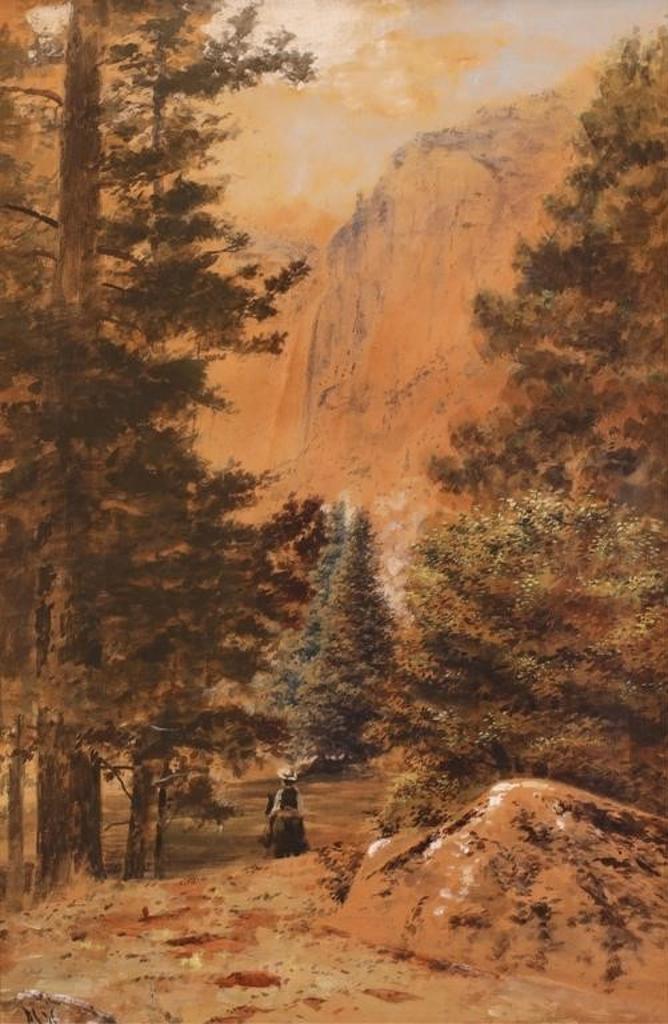 Marmaduke Matthews (1837-1913) - Riding In The Rockies
