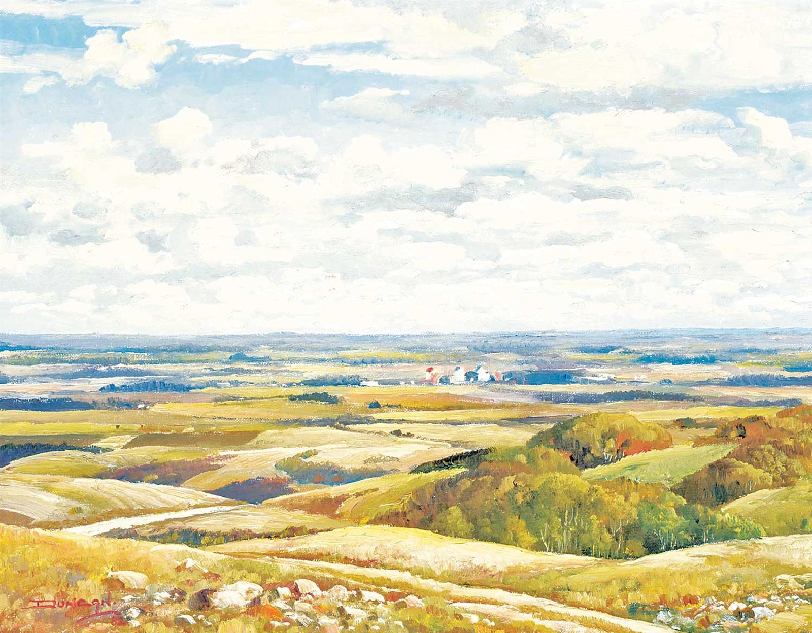 Duncan Mackinnon Crockford (1922-1991) - View of Consort Looking East, Alberta