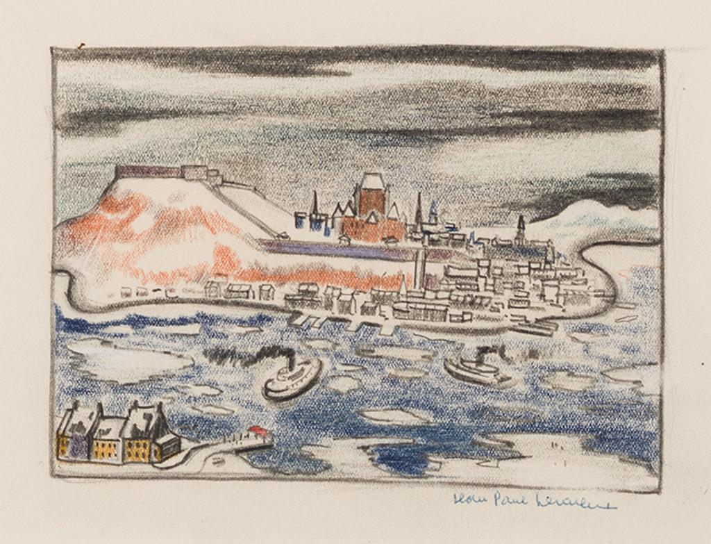 Jean Paul Lemieux (1904-1990) - Sketch for La ville en hiver