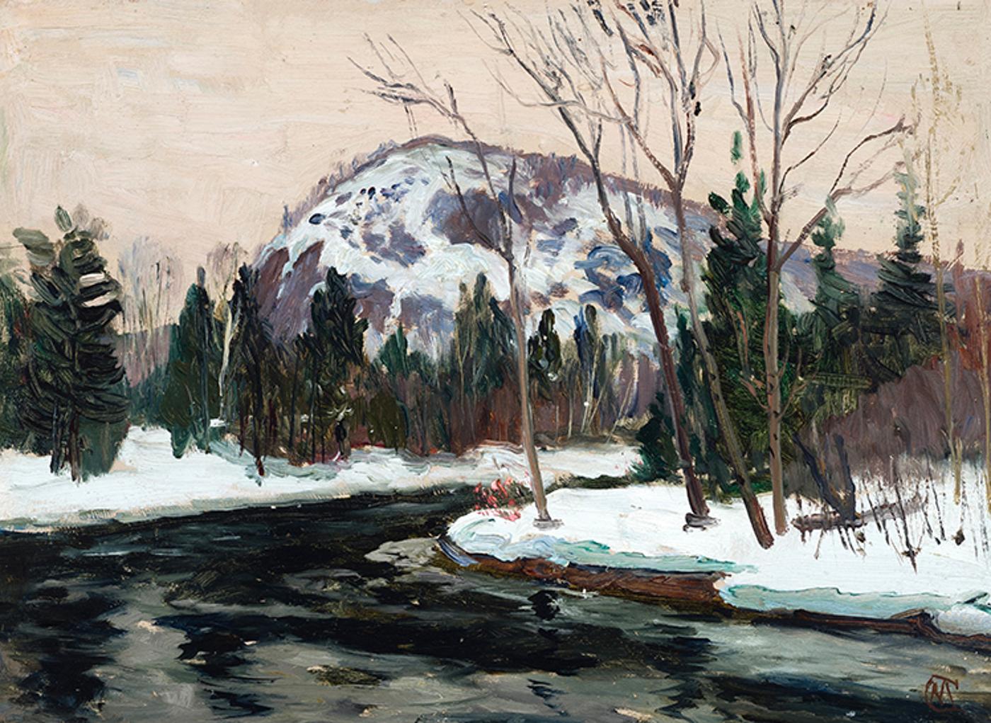 Maurice Galbraith Cullen (1866-1934) - Winter Landscape with River