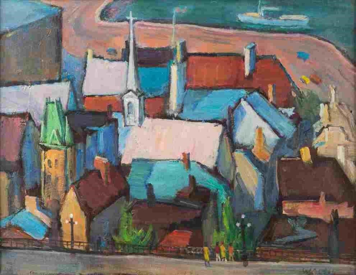 John Stanley Walsh (1907-1994) - View from Chateau Frontenac