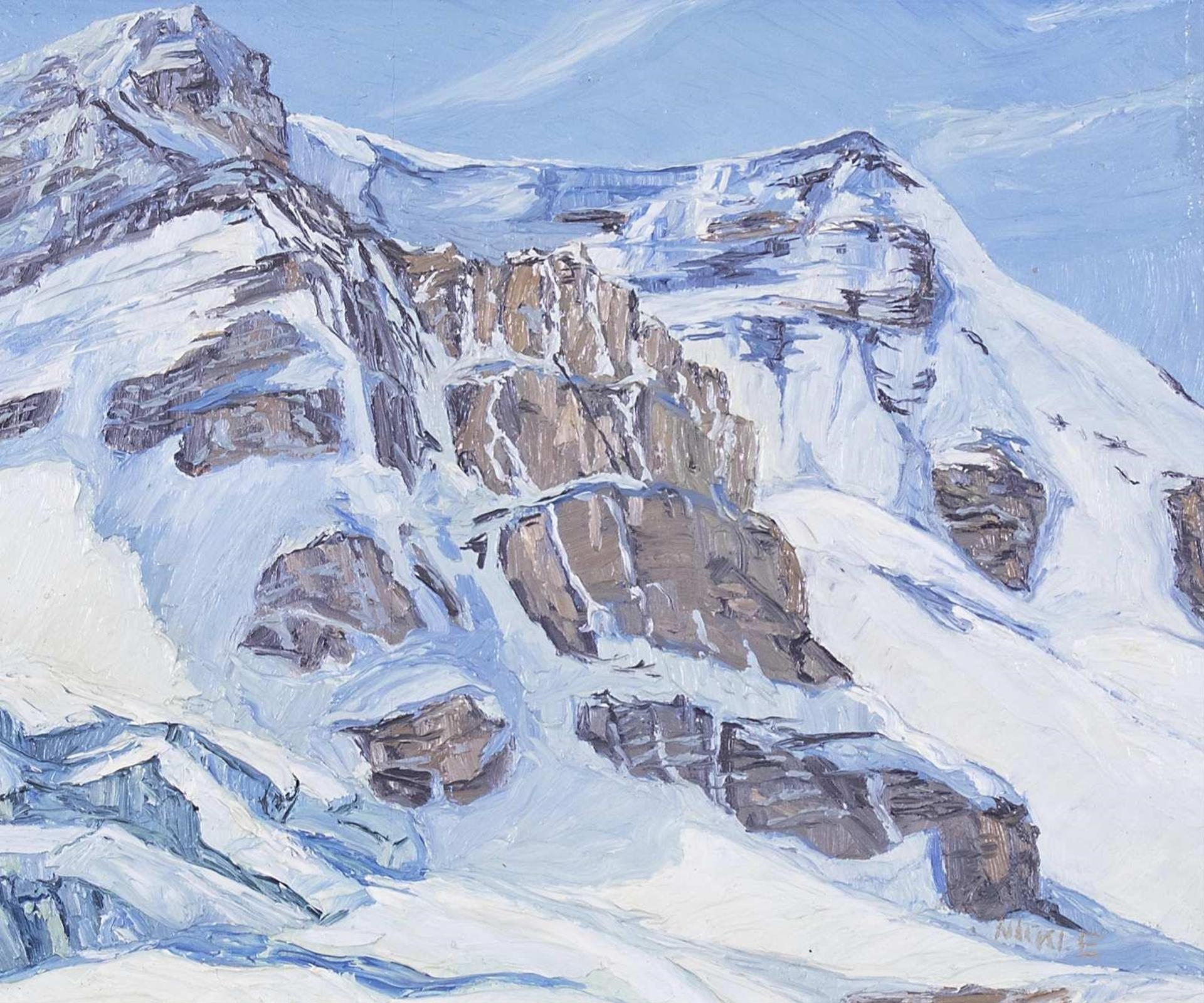 Lawrence Nickle (1931-2014) - Dome Glacier, Mt Kitchener, Columbia Icefields, Alberta; 1974