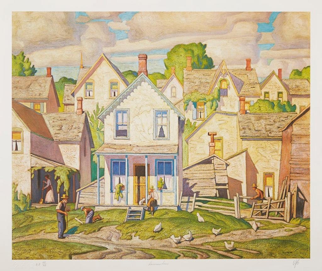 Alfred Joseph (A.J.) Casson (1898-1992) - Summer Sun; House at Parry Sound; Summer Storm