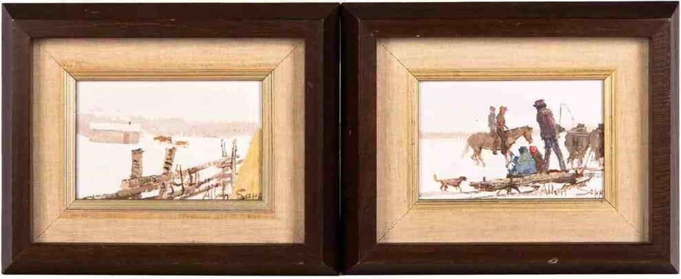 Allen Fredrick Sapp (1929-2015) - Two small untitled works