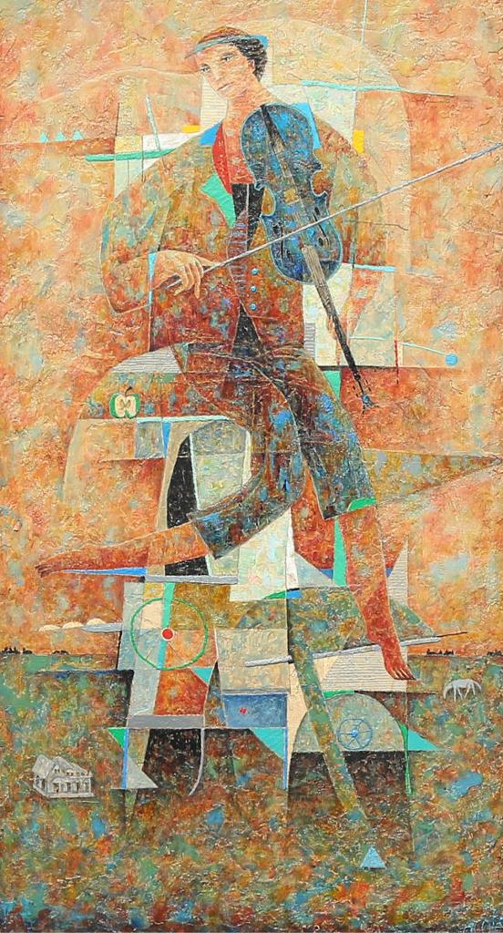 Armand Cote (1951) - Violon Bleu Les Idees Rose