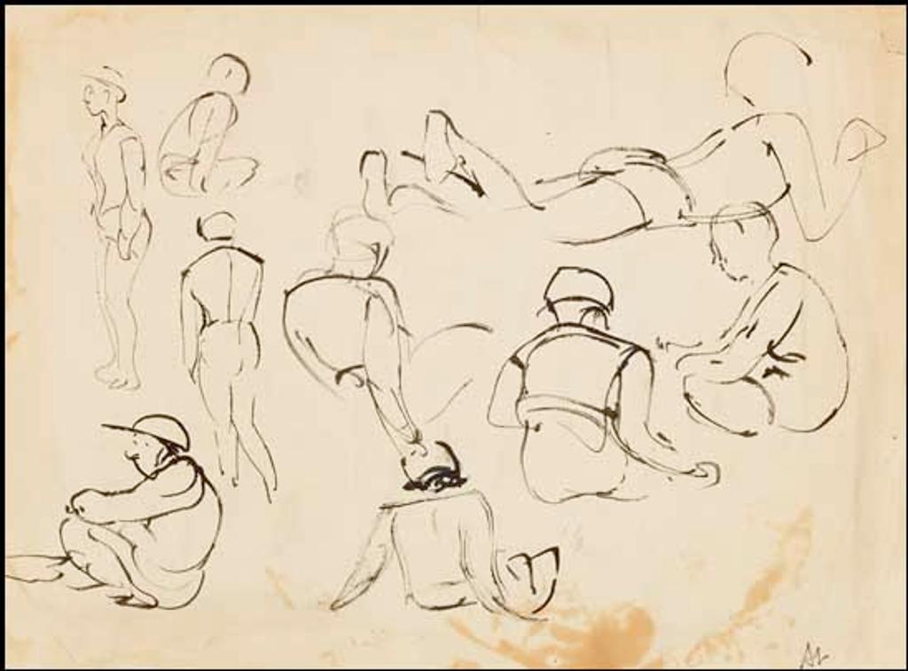 Arthur Lismer (1885-1969) - Figure Sketches