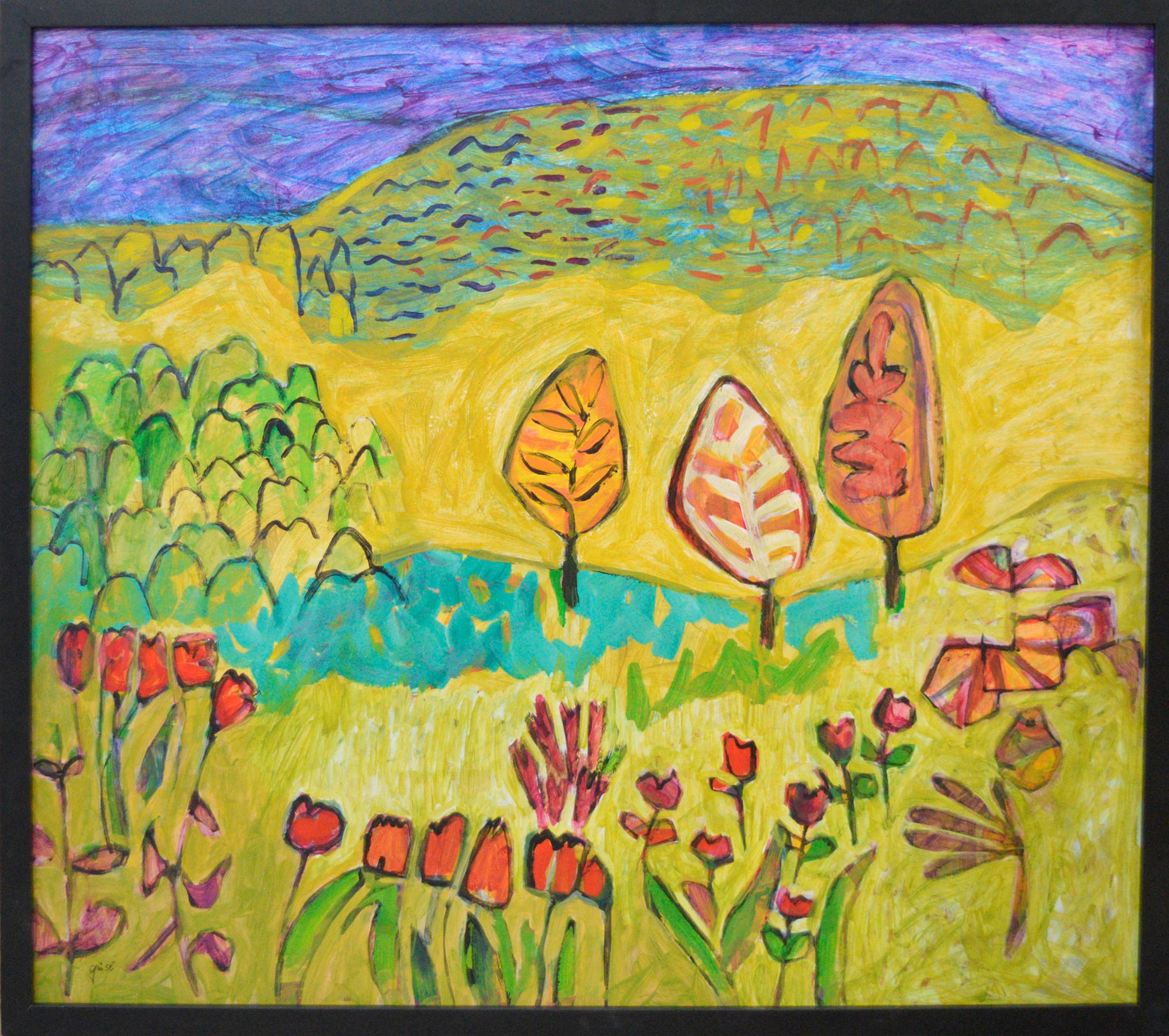 Nicole Elyse Grisé (1942) - paysage d'été