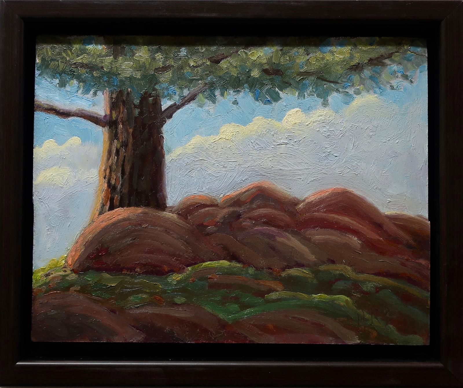Norman Richard Brown (1958-1999) - Old Pine Tree - Shore Line Rock, Burleigh Falls