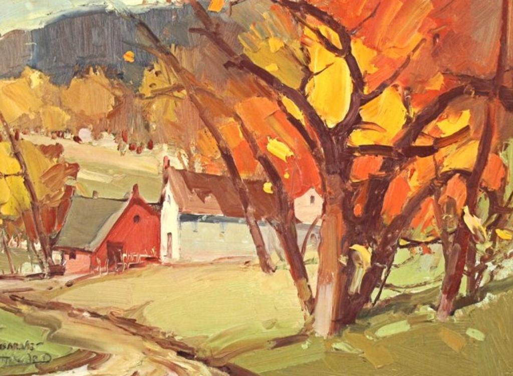 William Garnet Hazard (1903-1987) - Barns in Autumn