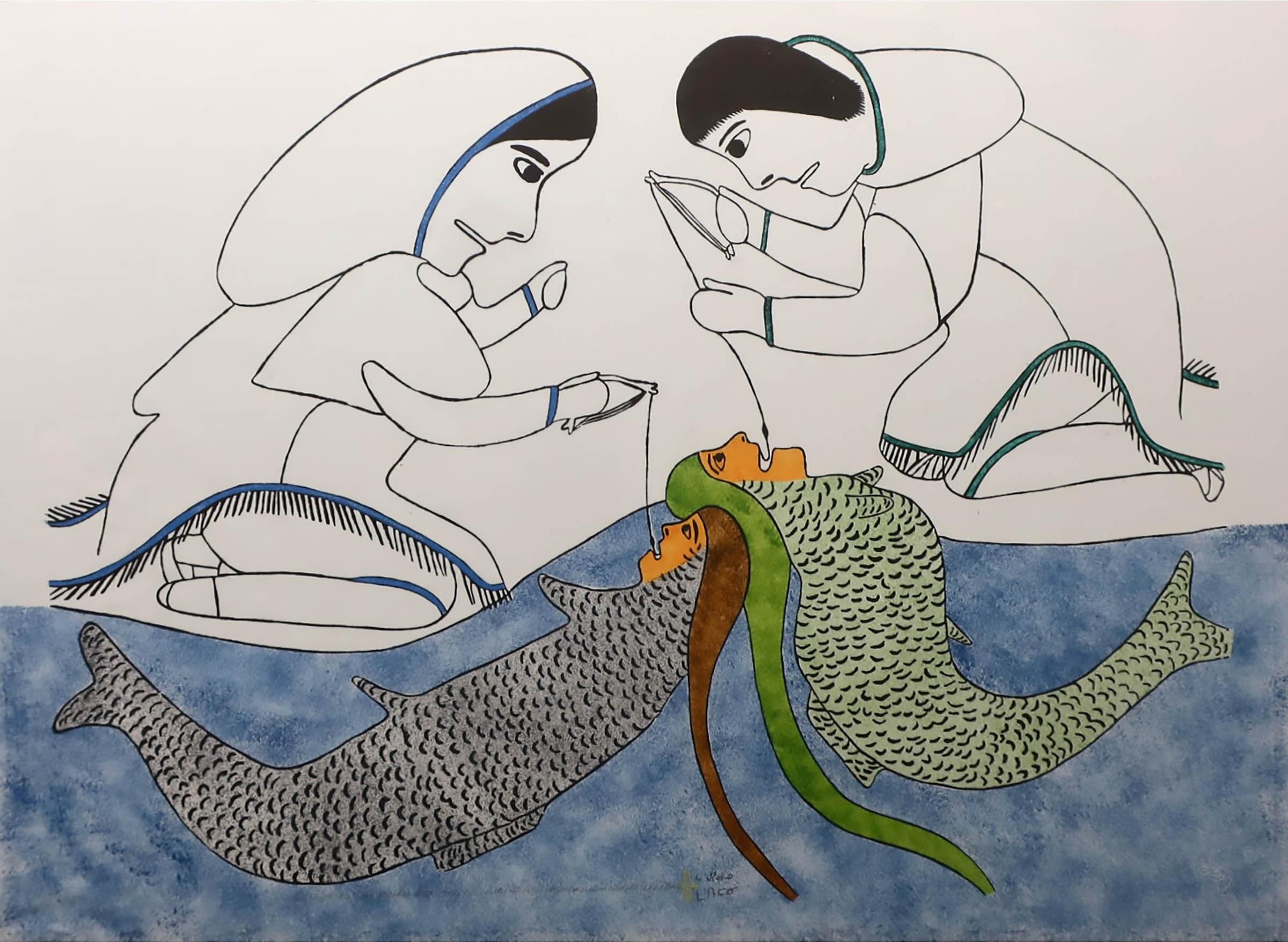 Victoria Mamnguqsualuk (1930-2016) - Catching The Fish Mother