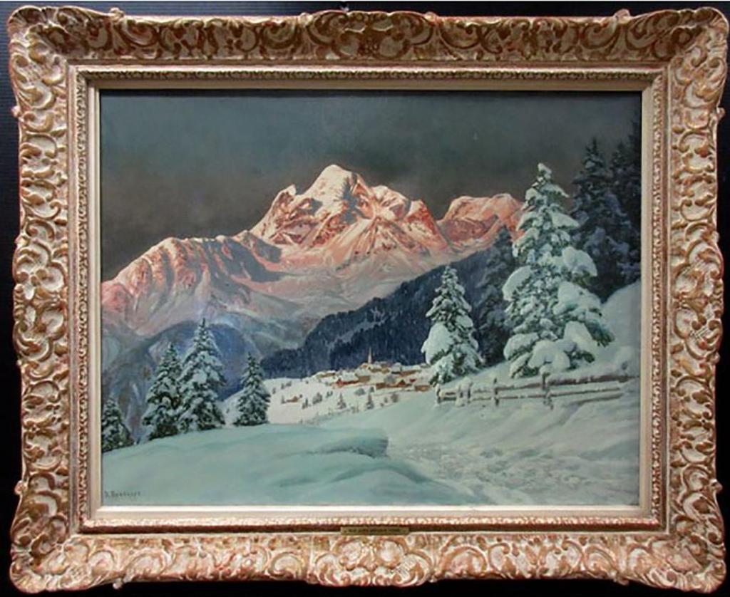 Alois Arnegger (1879-1967) - Evening Glow, Tyrol