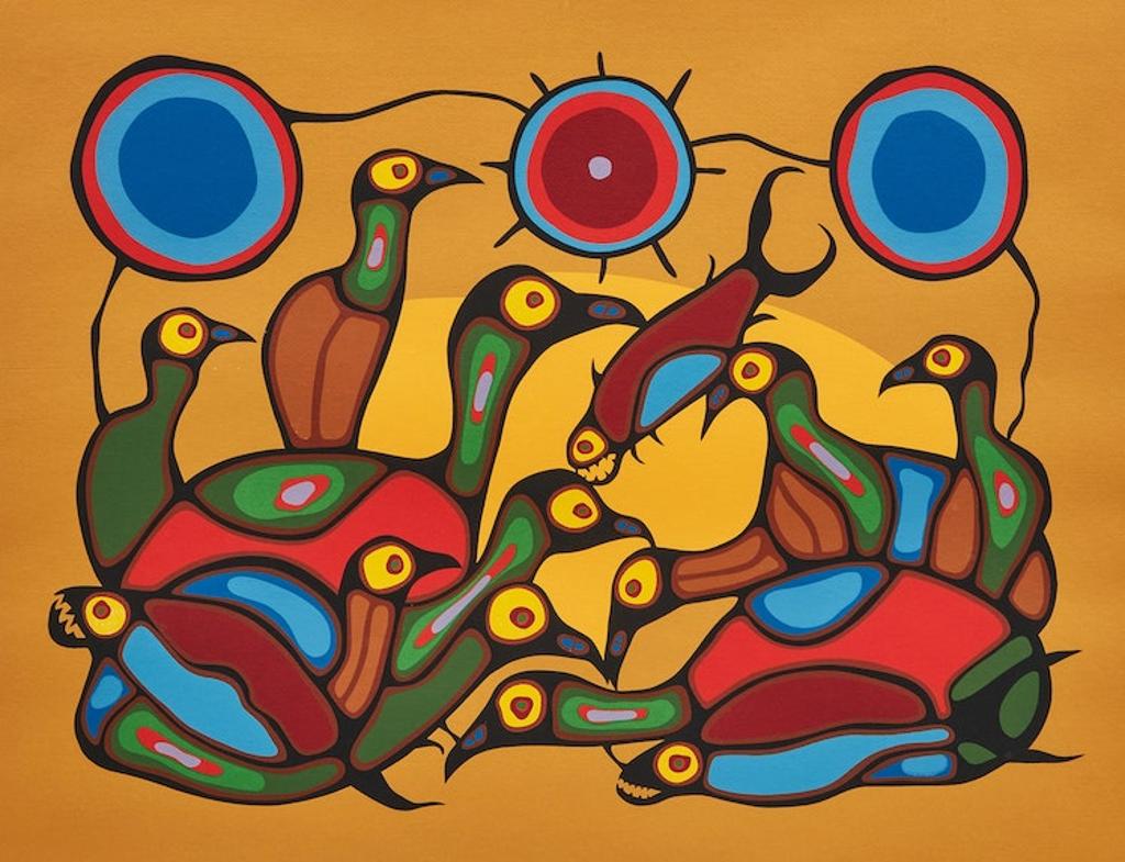 Norval H. Morrisseau (1931-2007) - The Gathering