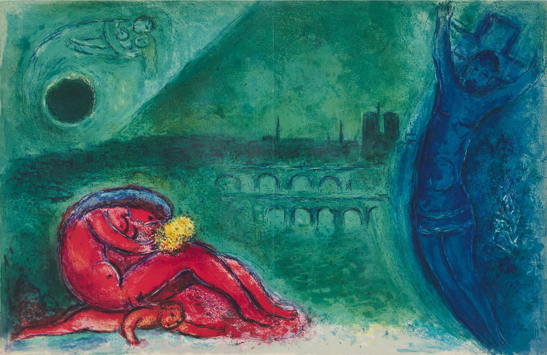 Marc Chagall (1887-1985) - Quai De La Tournelle, From 