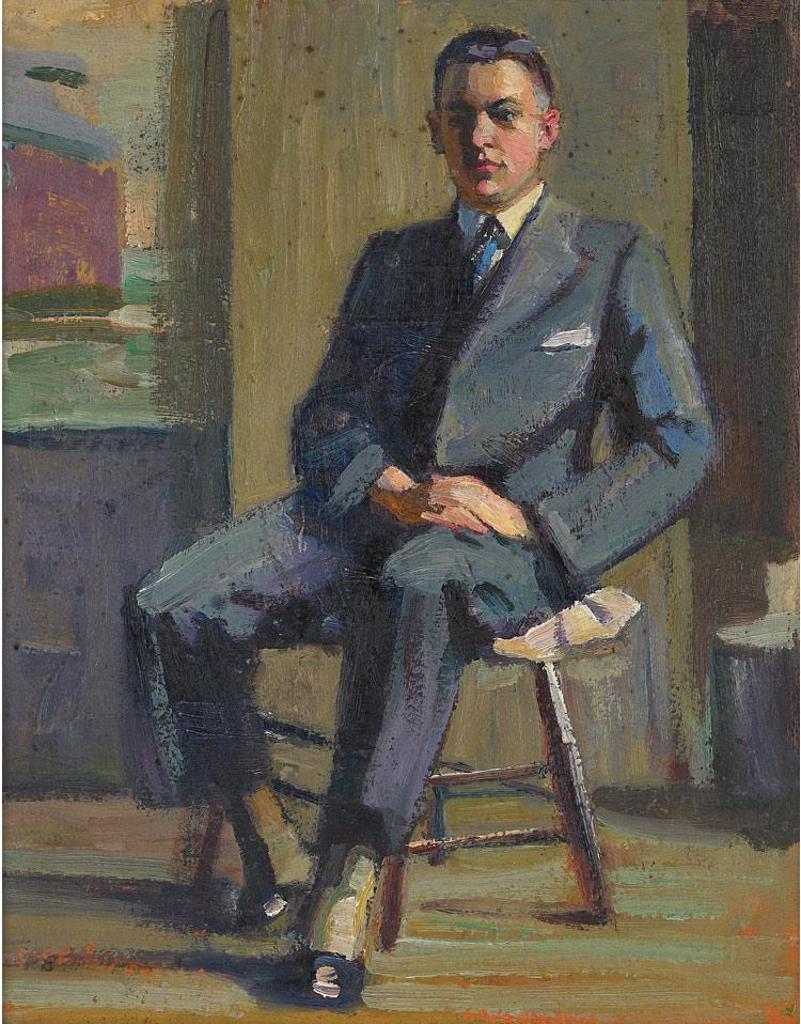 Peter Clapham (P.C.) Sheppard (1882-1965) - Portrait Of A Seated Gentleman