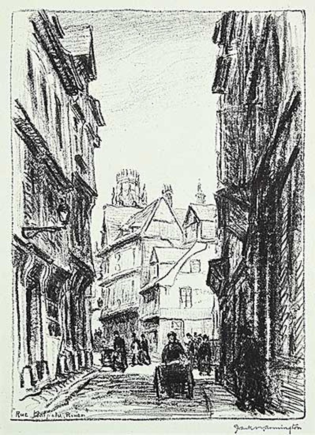 Franklin Milton Armington (1876-1941) - Rue Malpalu, Rouen