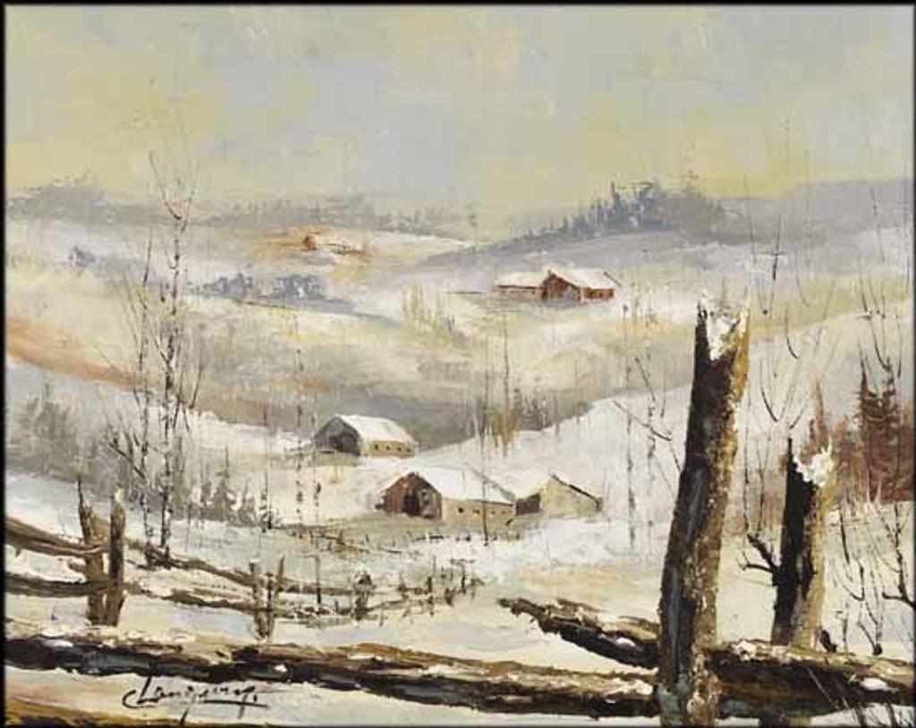 Claude Langevin (1942) - Winter Landscape