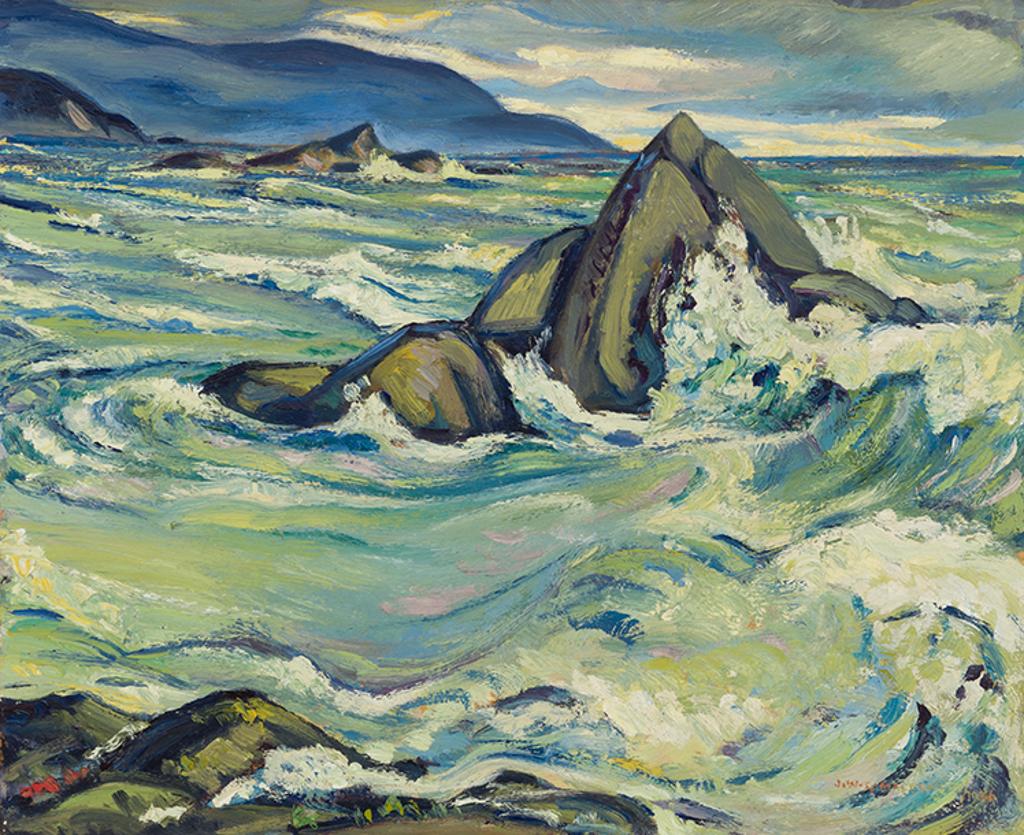 James (Jock) Williamson Galloway MacDonald (1897-1960) - Green Sea at Maquinna Point, Nootka Island, BC