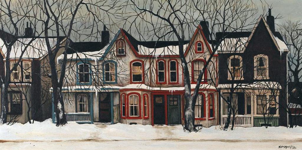 John Kasyn (1926-2008) - Montague Street In Winter
