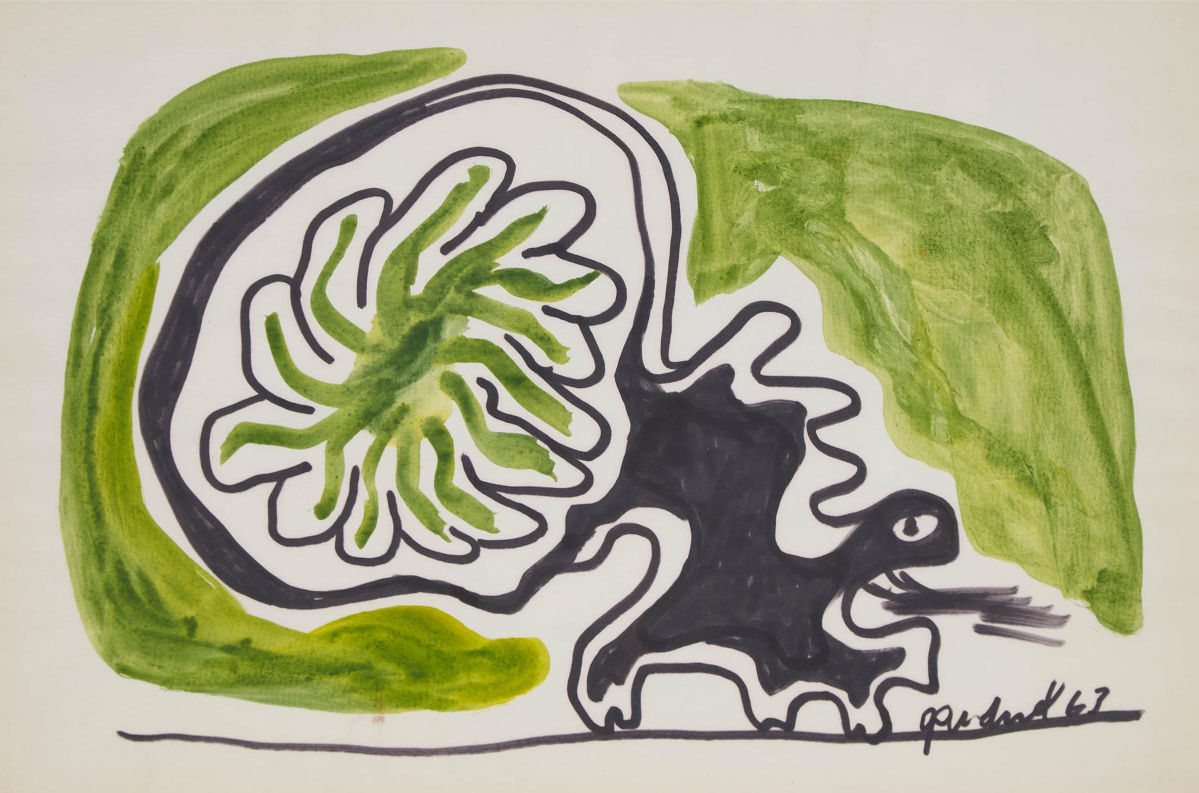 Walter Gaudnek - Untitled (Abstract Forms)