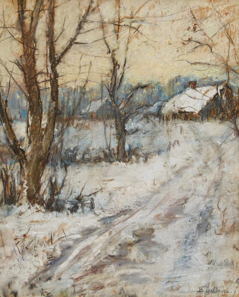 Berthe Des Clayes (1877-1968) - Country Farm in Winter