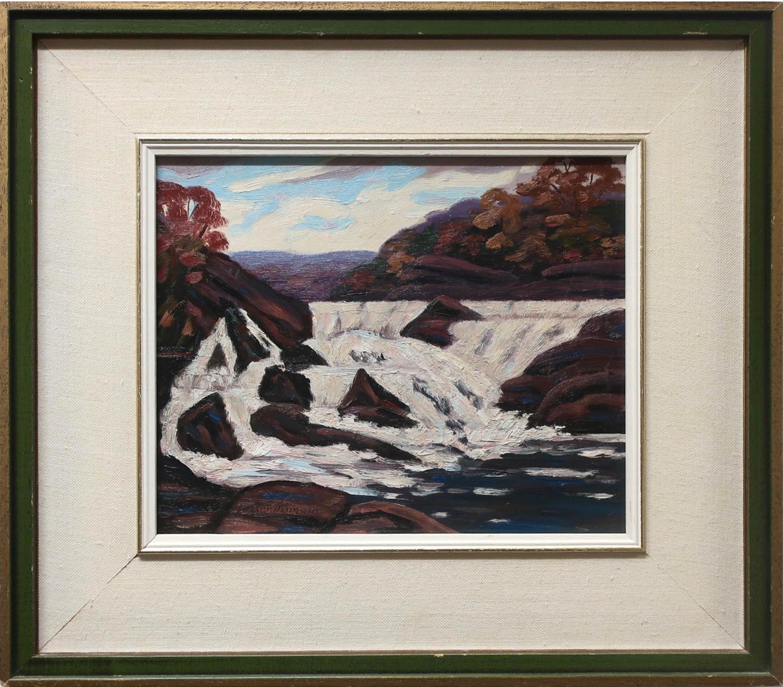 Fraser Thomson (1886-1967) - Falls At Bracebridge, Muskoka River