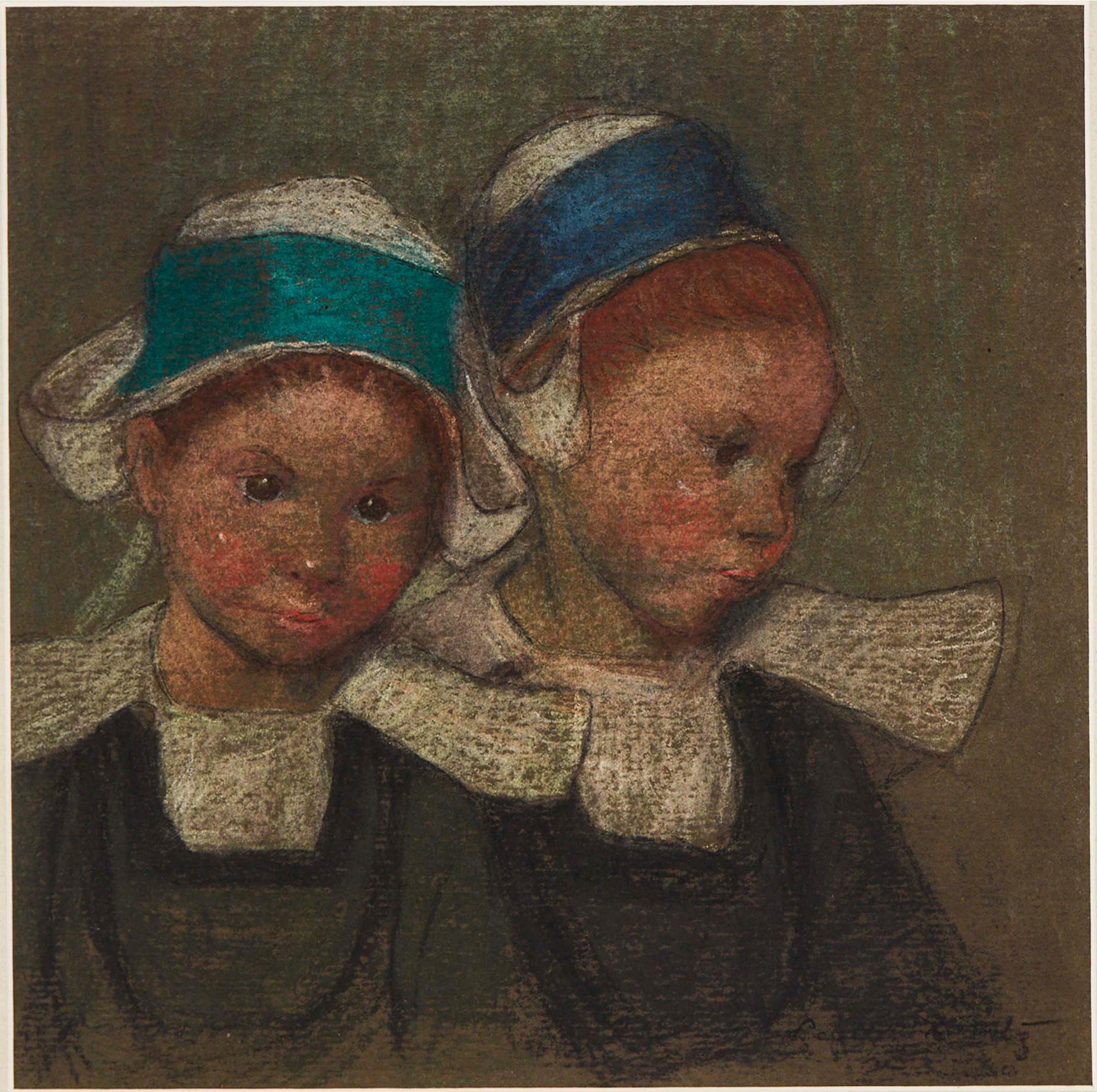 Laura Adelaine Muntz Lyall (1860-1930) - The Breton Sisters, Ca. 1895