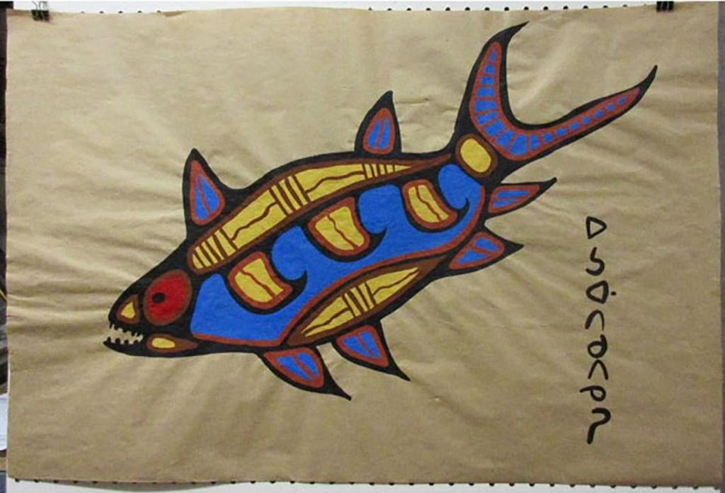 Norval H. Morrisseau (1931-2007) - Fish Totem