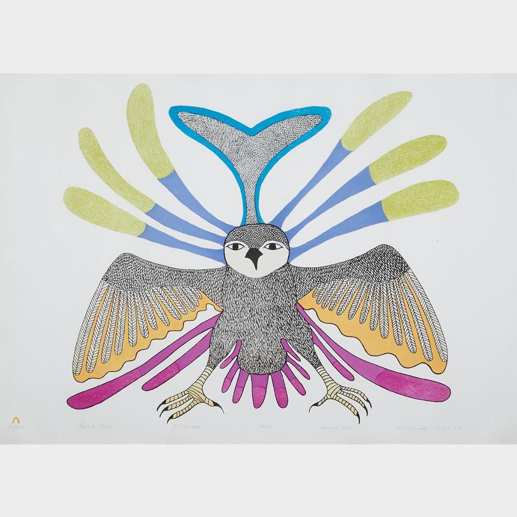 Kenojuak Ashevak (1927-2013) - Spirit Owl
