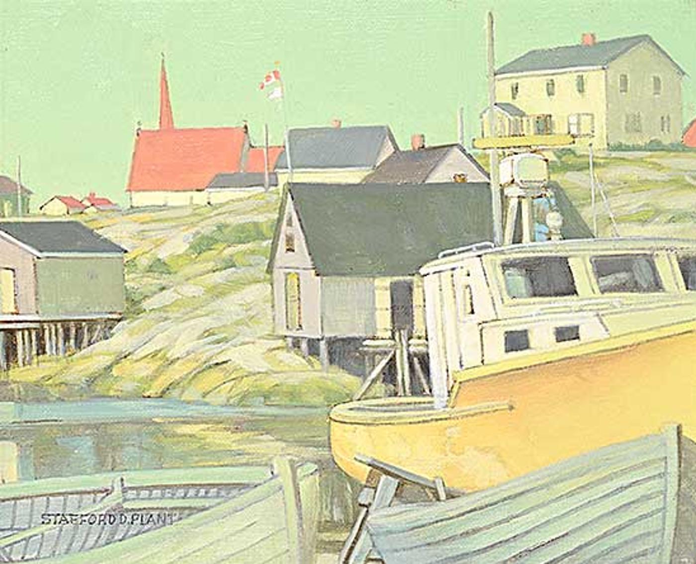 Stafford Donald Plant (1914-2000) - The Church on the Hill - Peggy's Cove, N.S.