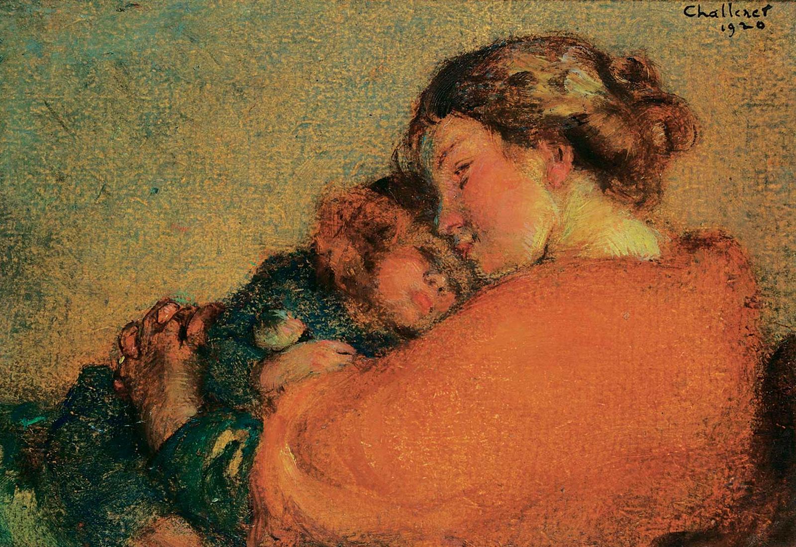 Frederick Sproston Challener (1869-1958) - In Mother's Arms