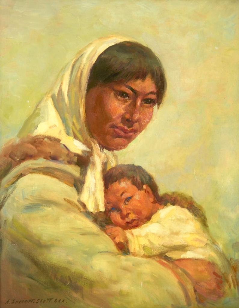 Adam Sherriff Scott (1887-1980) - Mother and Child