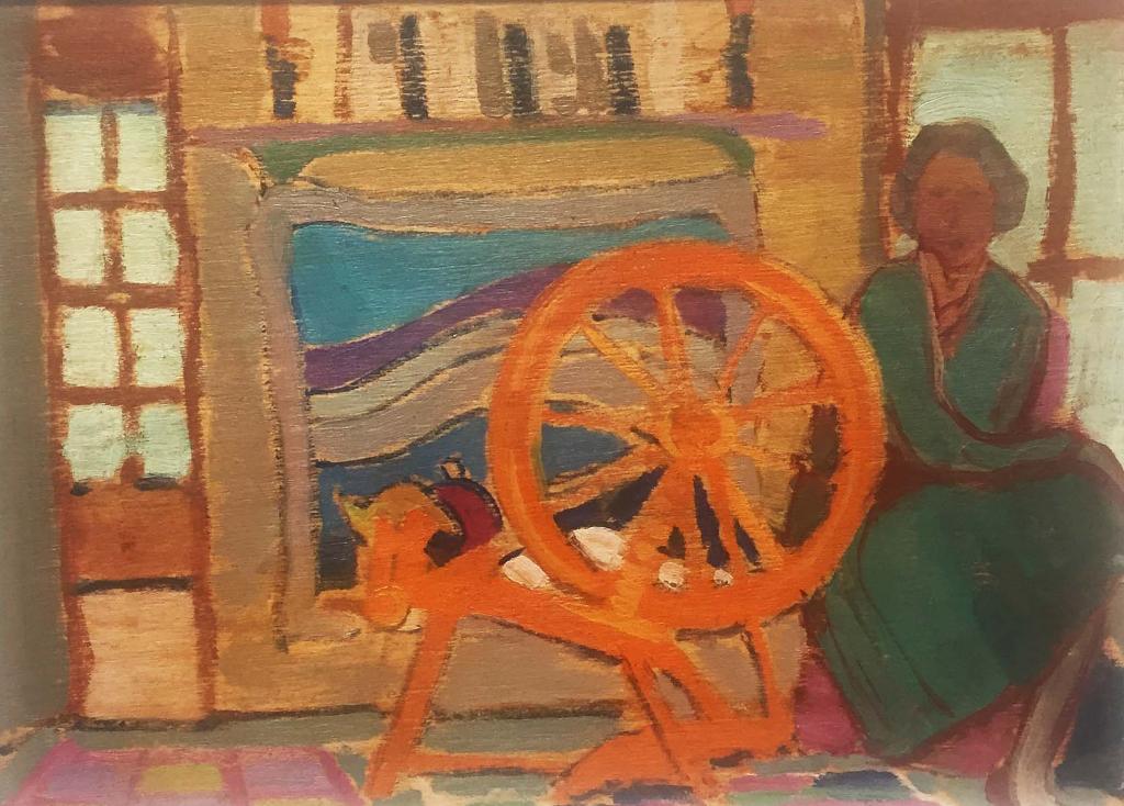 Anne (Annie) Douglas Savage (1896-1971) - Woman at the spinning wheel