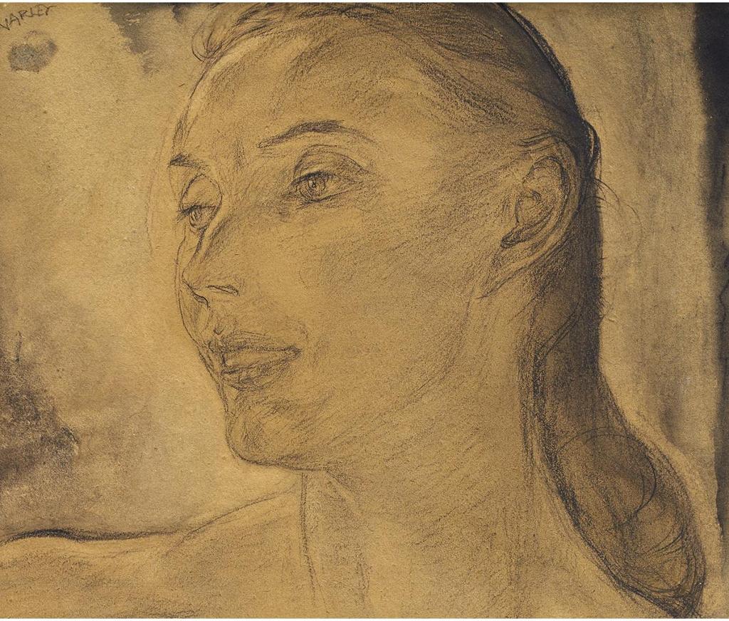 Frederick Horseman Varley (1881-1969) - Portrait Of Vera