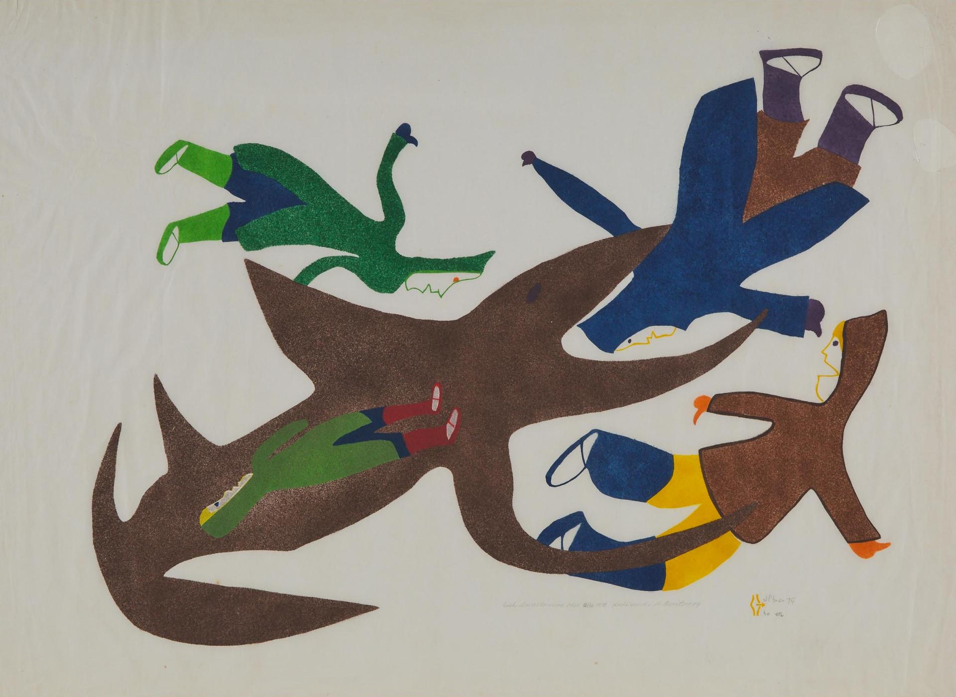 Myra Kukiiyaut (1929-2006) - Fish Swallowing Man