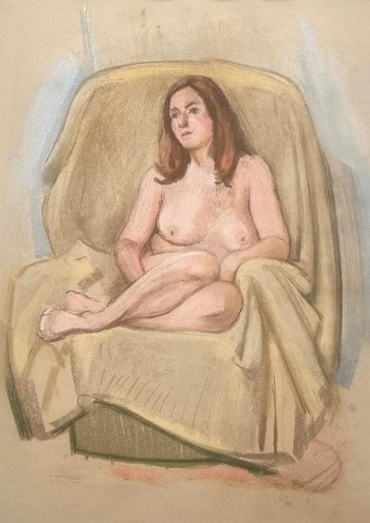 Frederick Bourchier Taylor (1906-1987) - Seated Nude