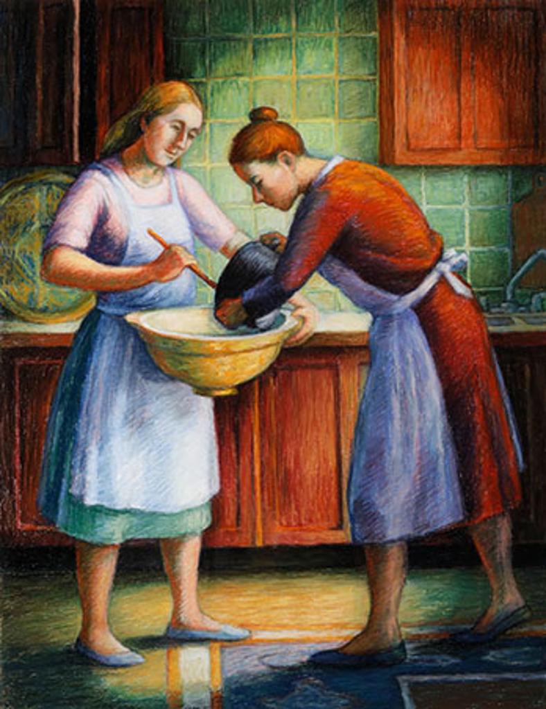 Diana Dean (1942) - Two Women Baking (03840/A90-026)