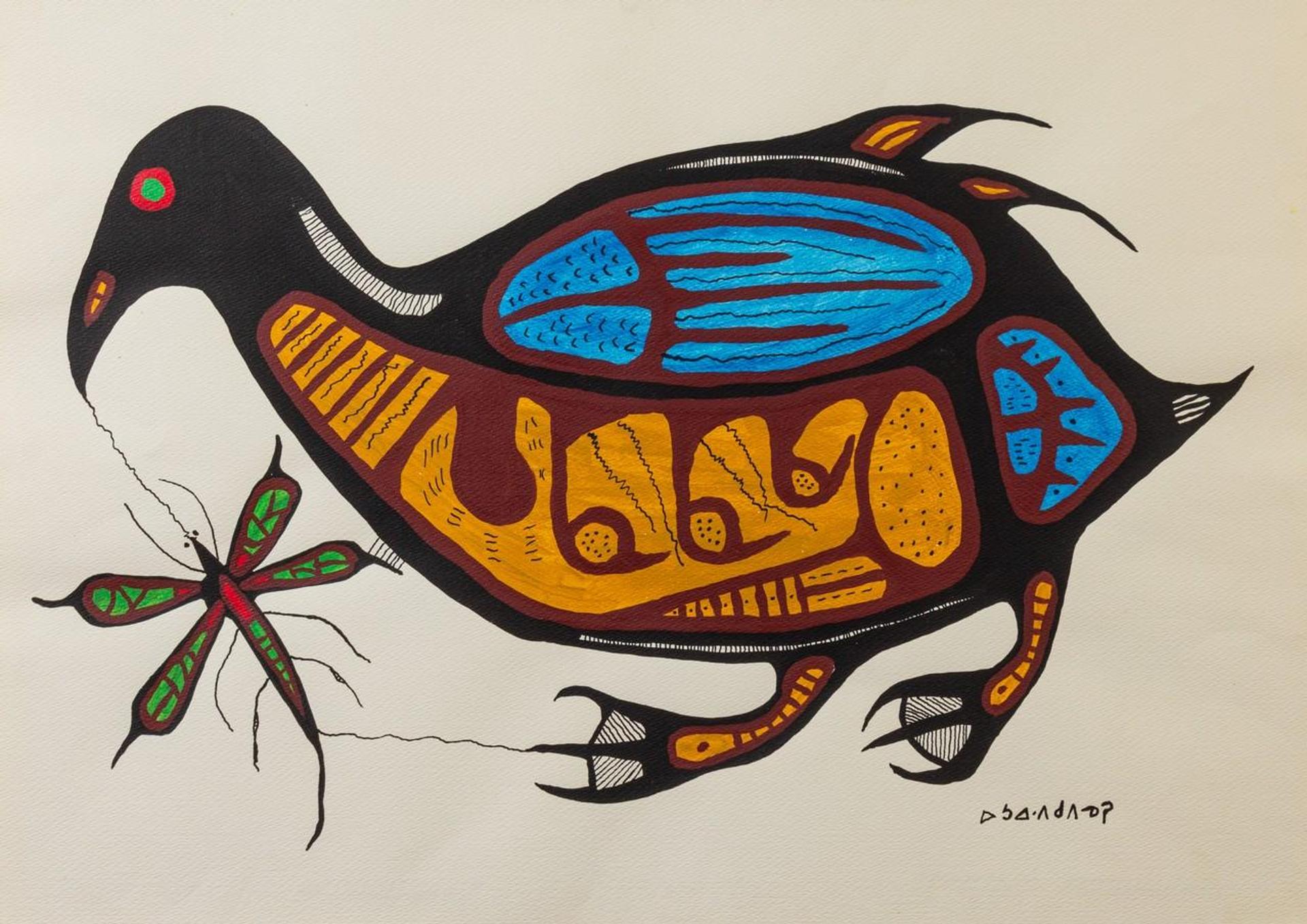 Norval H. Morrisseau (1931-2007) - Bird and Insect
