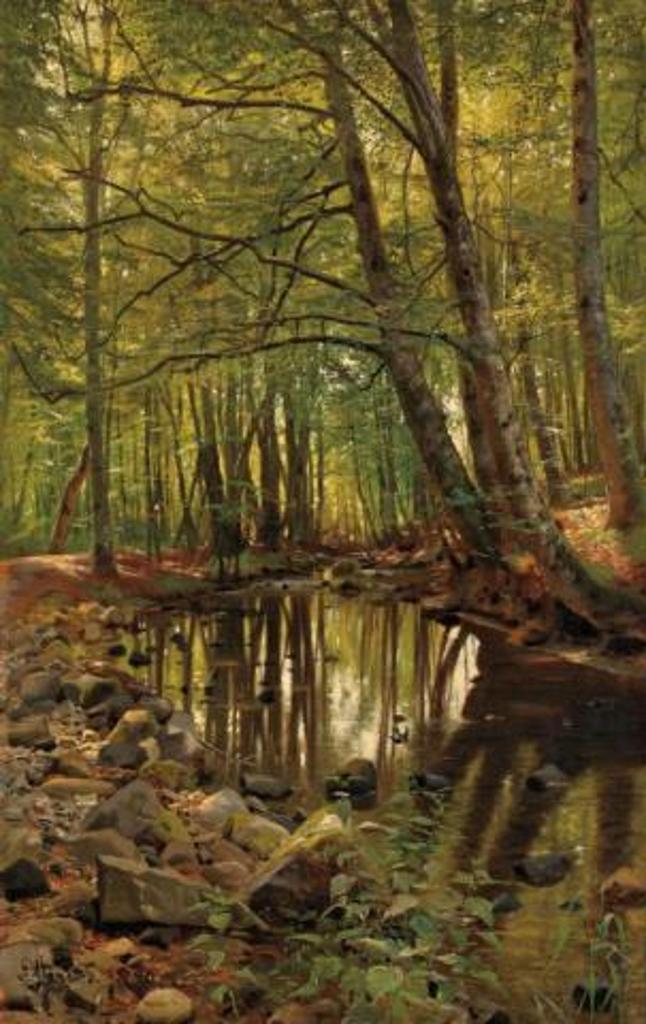 Peder Mork Monsted (1859-1941) - Forest Pool