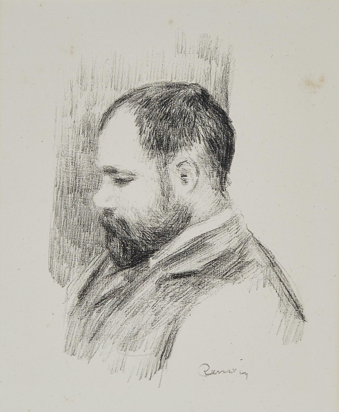 Pierre-Auguste Renoir (1841-1919) - Ambroise Vollard (From Douze Lithographies Originales), 1904 [delteil, 37; Stella, 37]