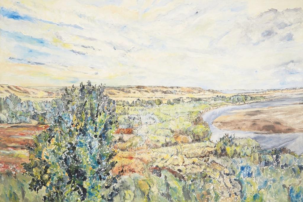 Dorothy Elsie Knowles (1927-2001) - The River with Hills