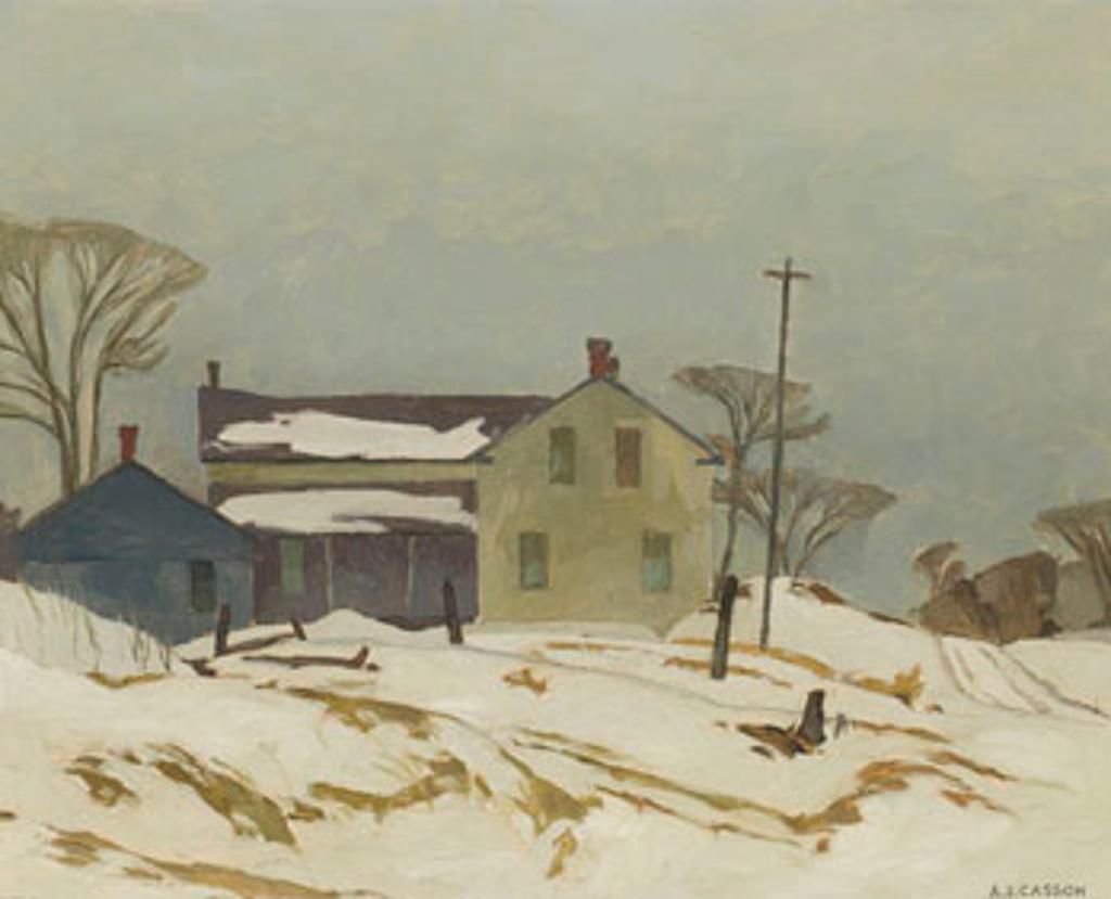 Alfred Joseph (A.J.) Casson (1898-1992) - Farmhouse in the Albion Hills