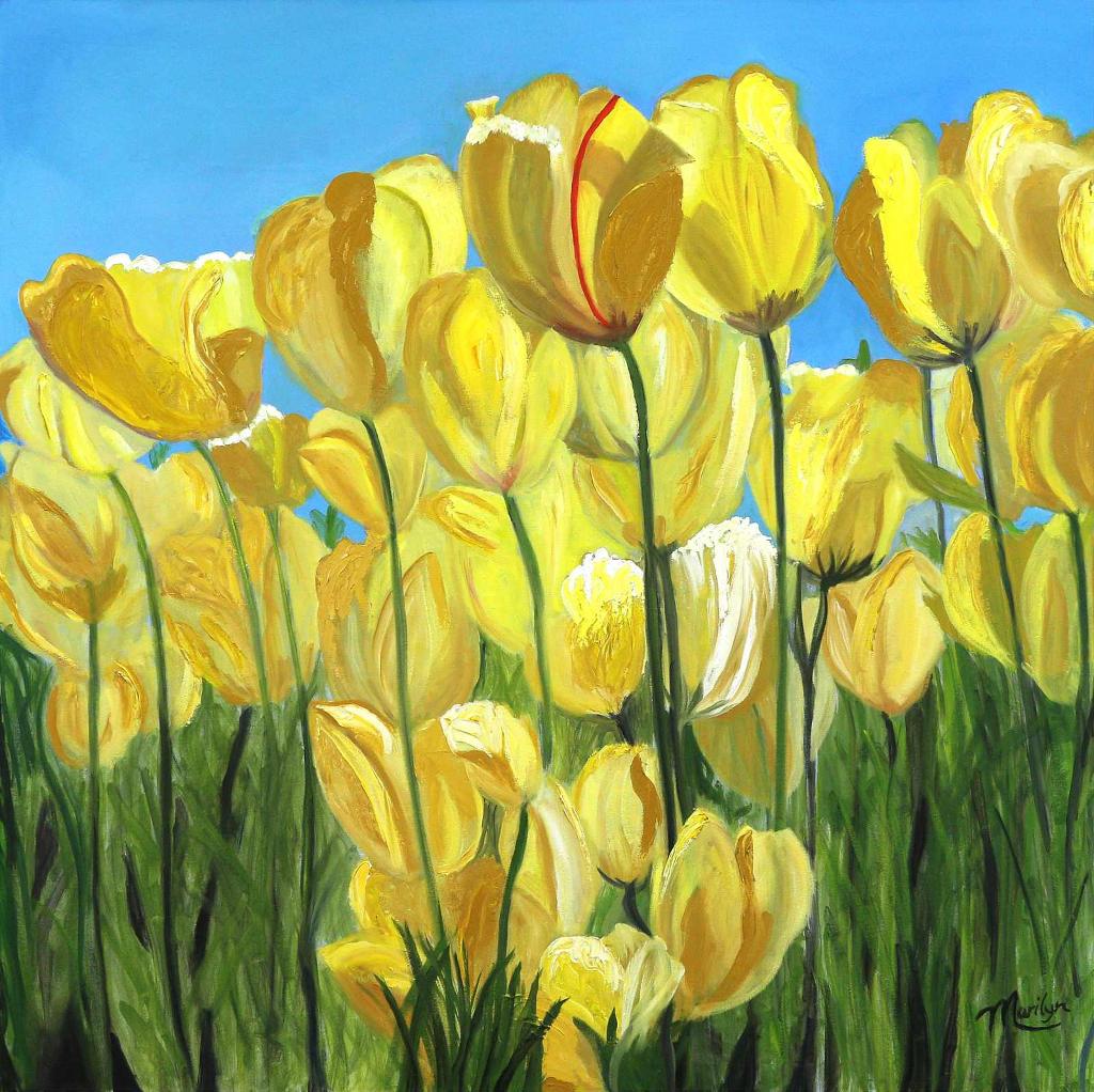 Marilynn Jennings - Untitled, Yellow Tulips