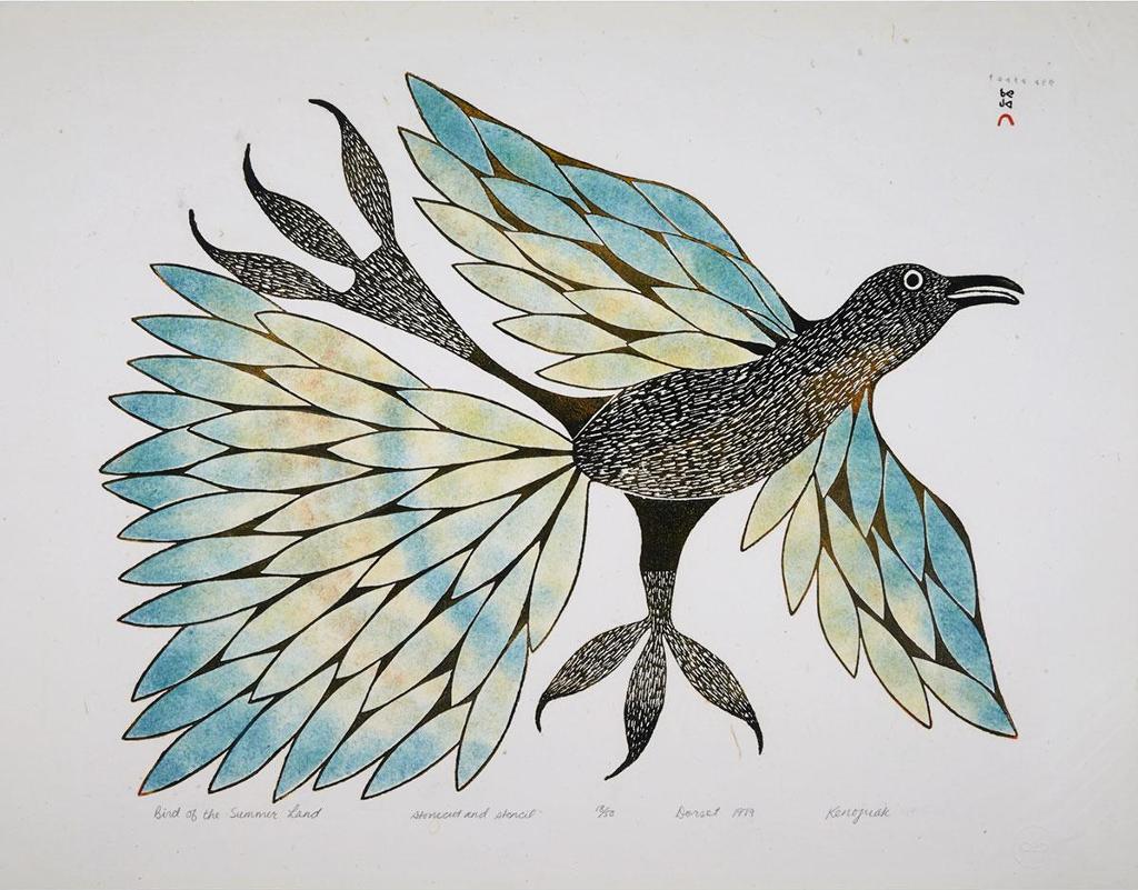 Kenojuak Ashevak (1927-2013) - Bird Of The Summer Land