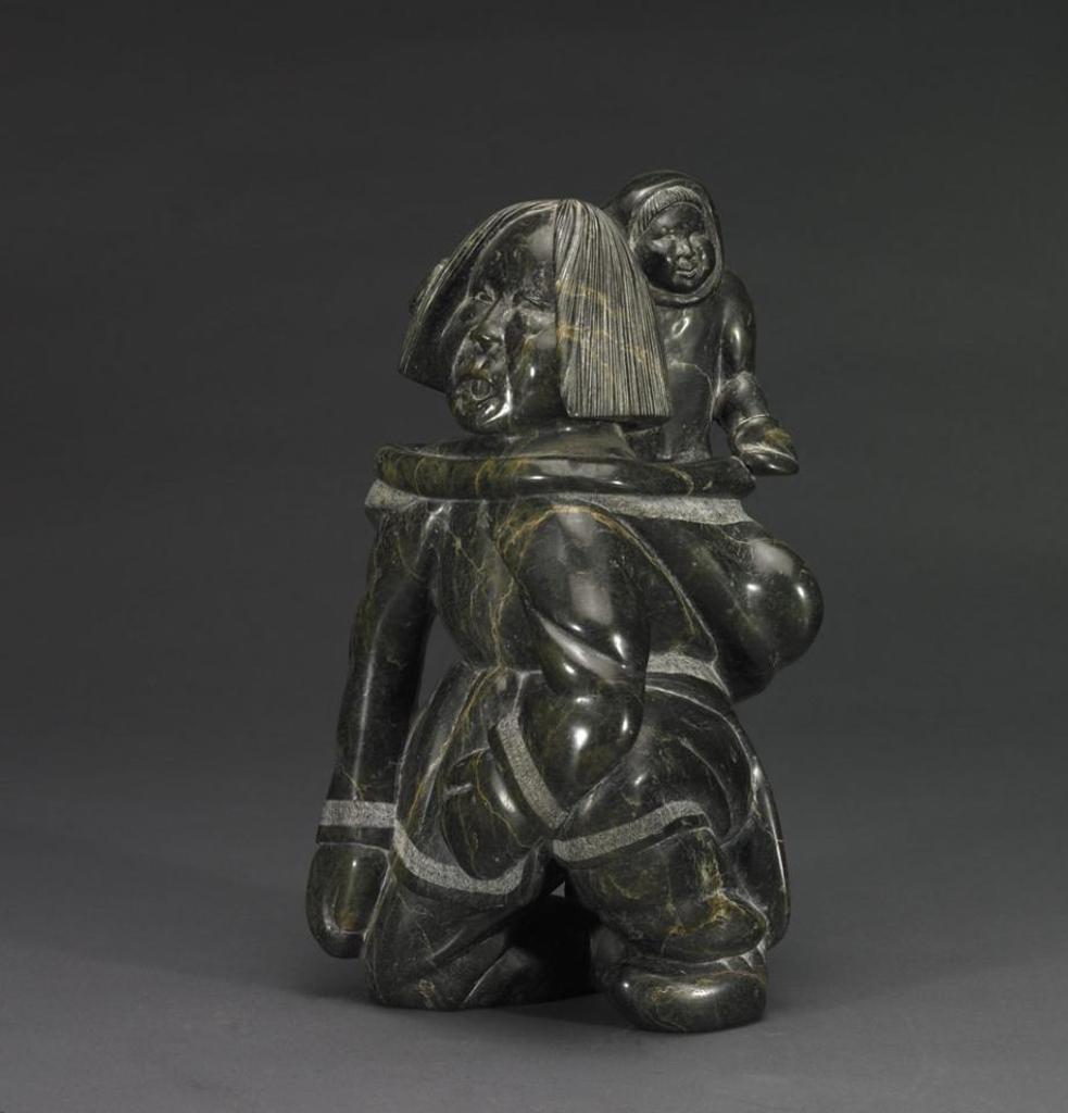 Kiawak (Kiugak) Ashoona (1933-2014) - Mother Carrying Child In Her Amaut