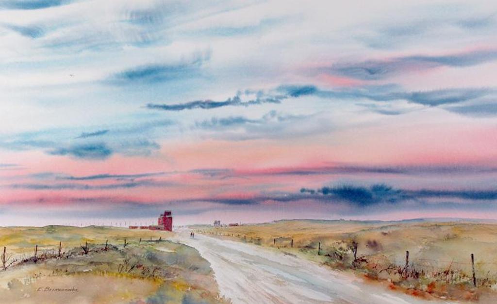 Errol A. Brimacombe (1947) - Prairie Road At Sunset