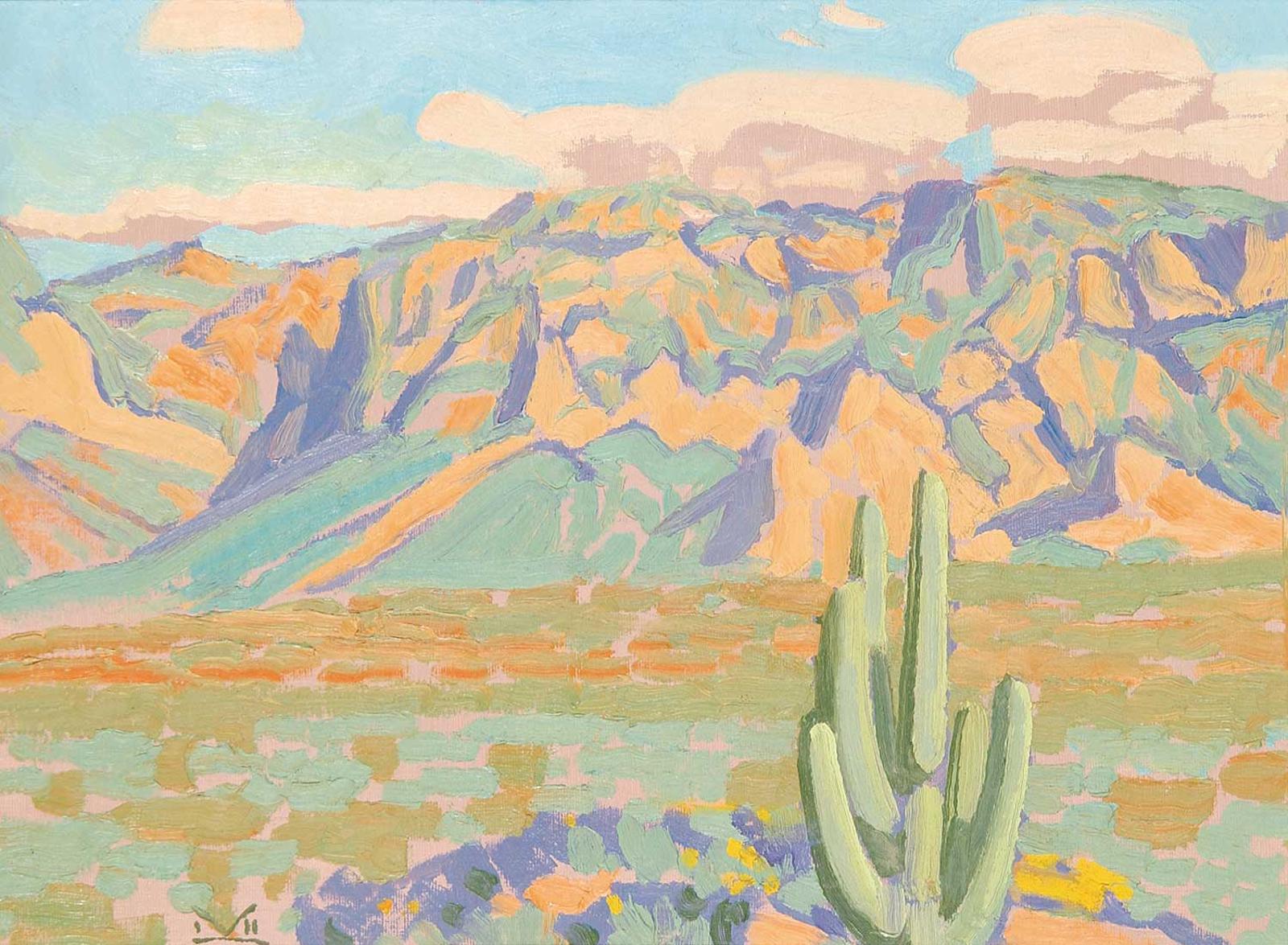Illingworth Holey (Buck) Kerr (1905-1989) - Usery Mountains Near Suguaro Lake