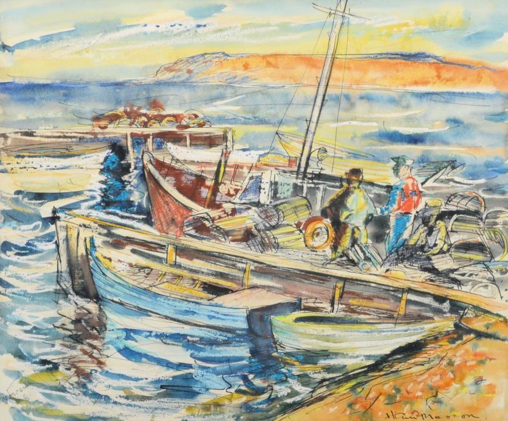 Henri Jacques Masson (1907-1995) - Lobster Fisherman, Cheticamp, Nova Scotia