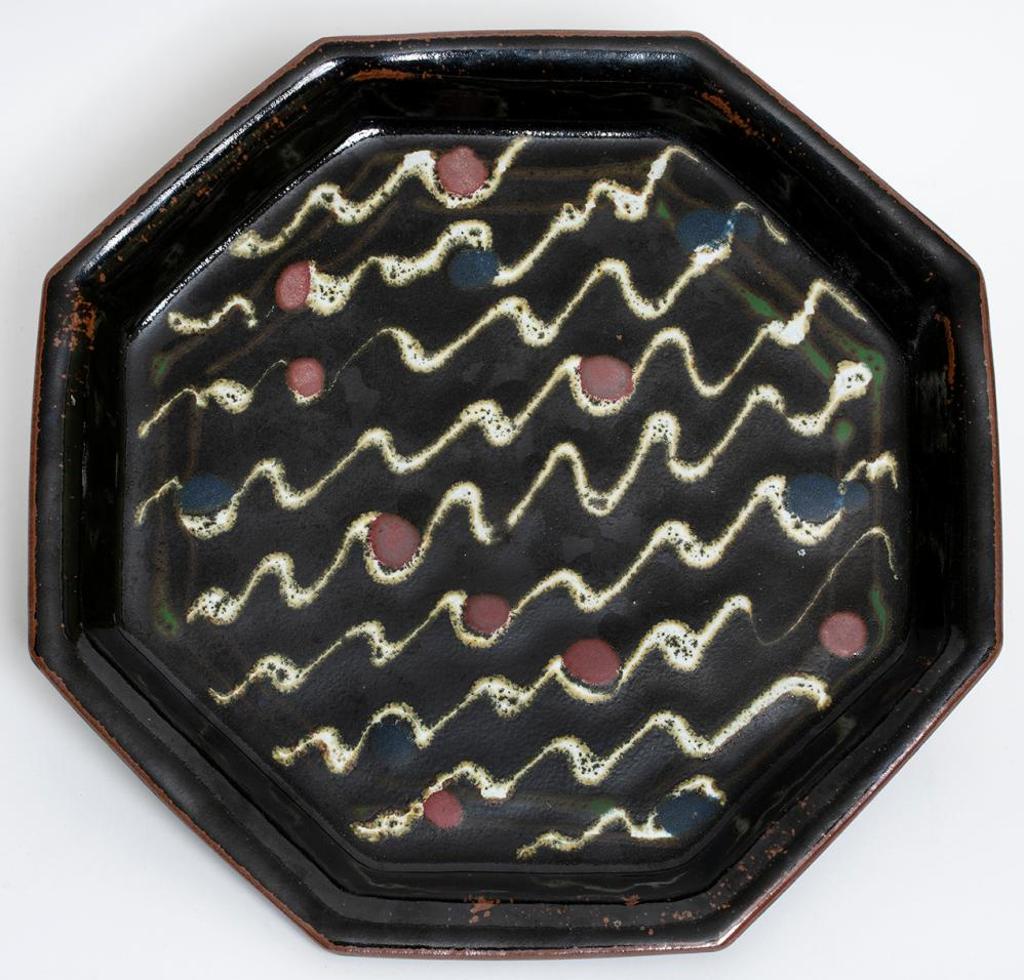 Charley Farrero (1946) - Octagonal Plate with Waves