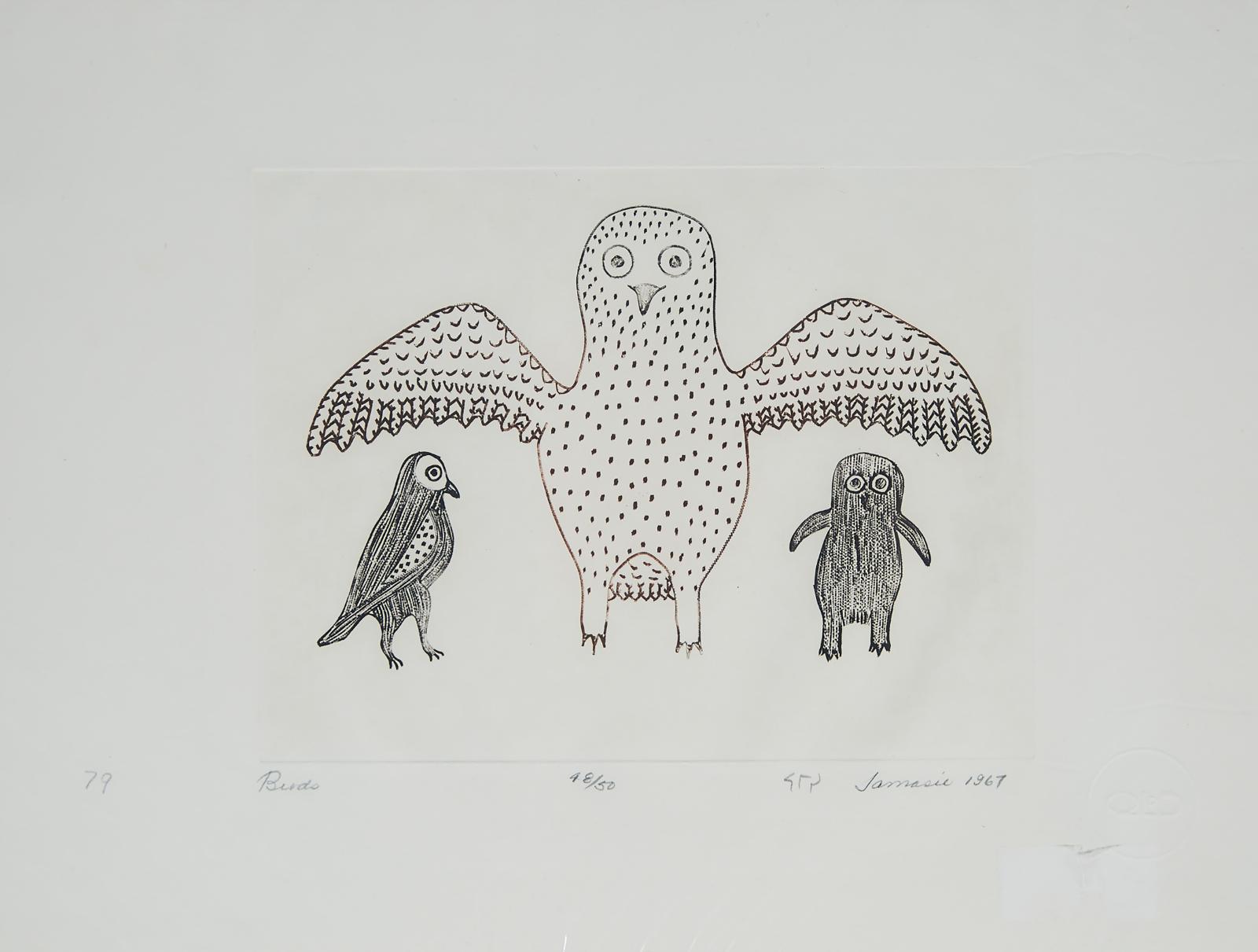 Jamasie Teevee (1910-1985) - Birds