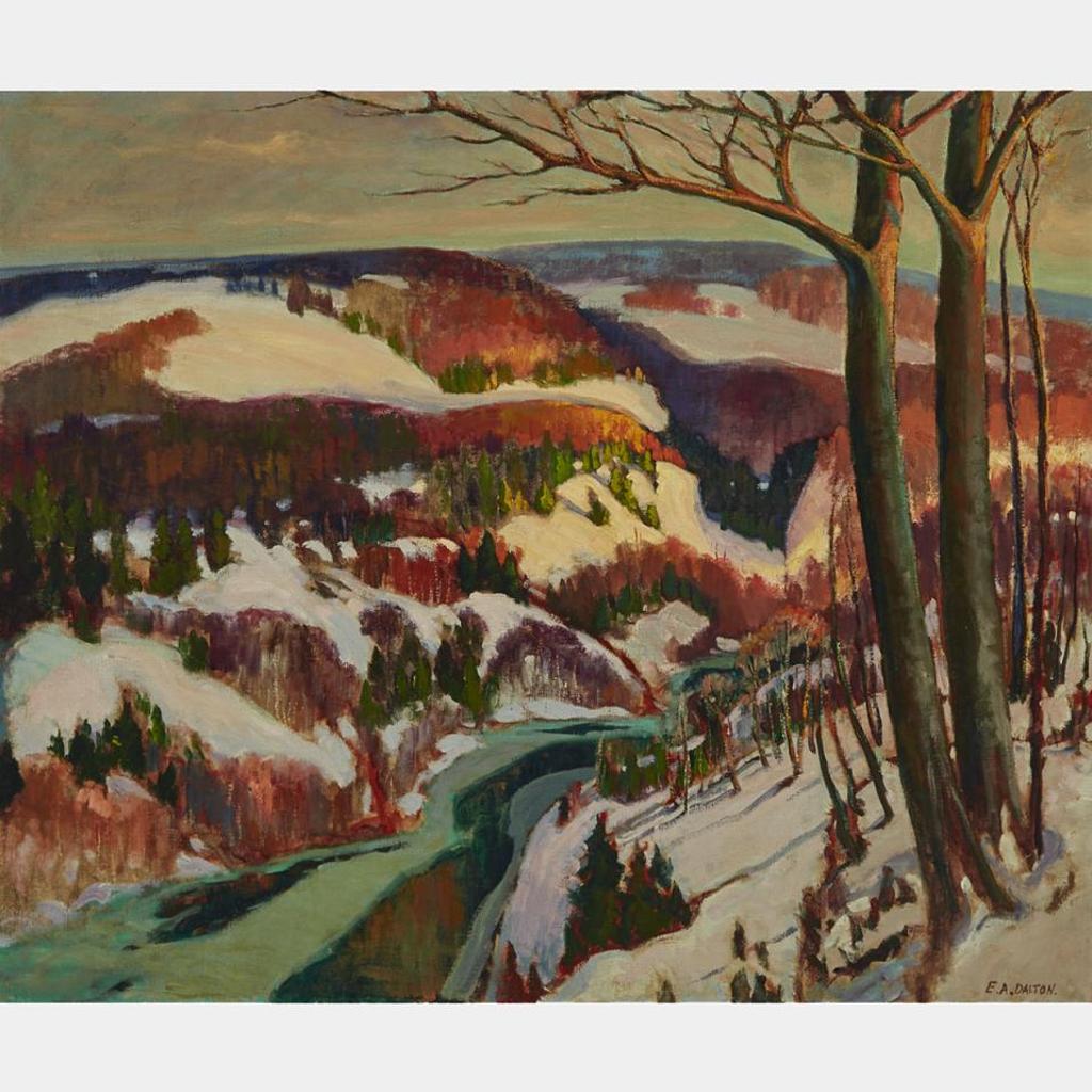 Ernest Alfred Dalton (1887-1963) - Sunlit Hills, Winter